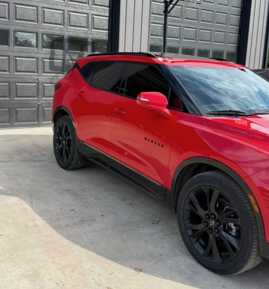 Window tint job: Chevy Blazer RS